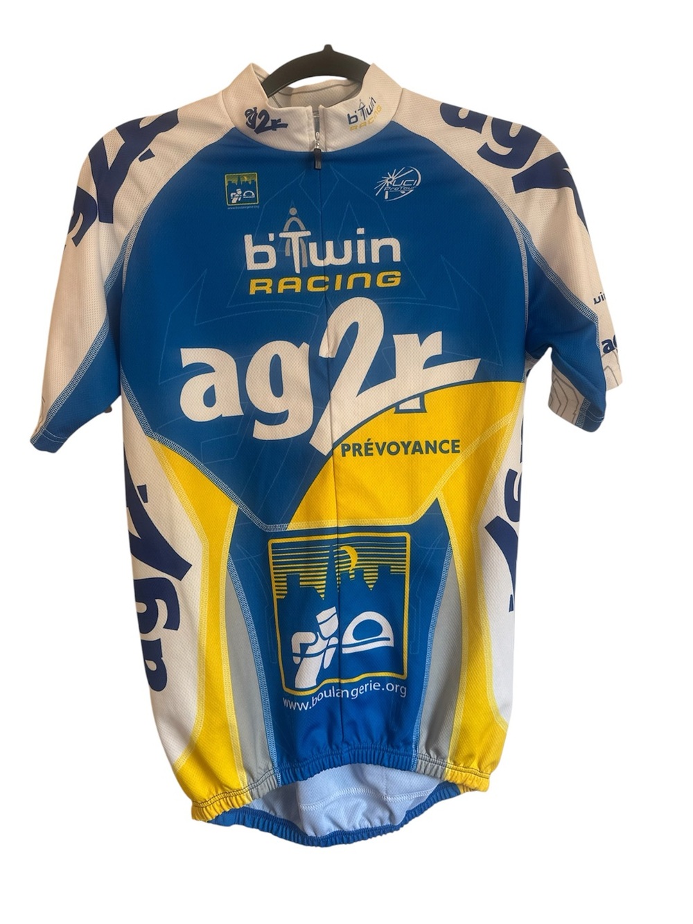 AG2R Y2K cycling jersey size large Decathlon B’Twin Racing PreVoyance